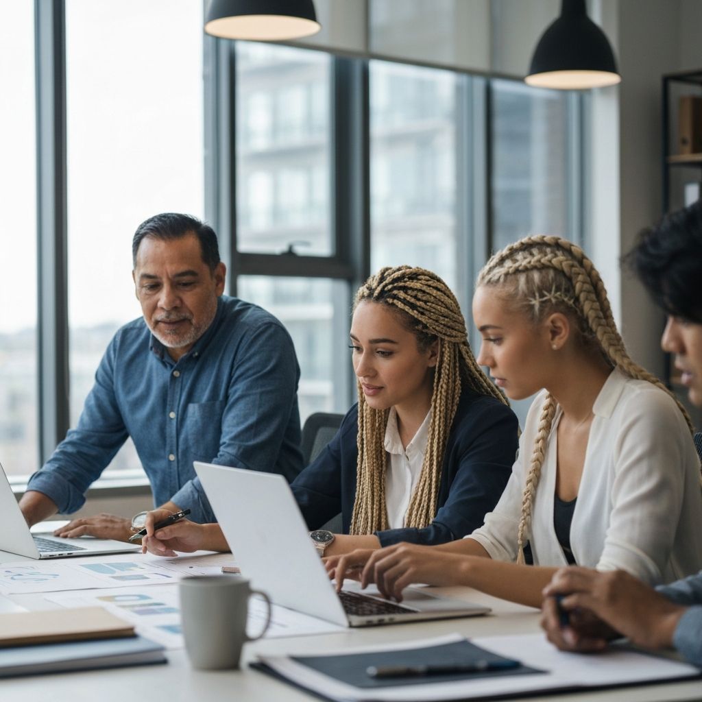 Broadnet Africa team collaborating in modern office